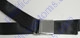 Black Lap With Shoulder Seat Belt For Front Of Beetle With Chrome Smooth Buckle