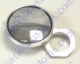 Kw Machine Works Billet Aluminum 4 Inch Round Convex Side View Mirror Machine Finish Clamps To 1.75