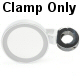 Chrome 1.50 Inch Tube Clamp On Mount For ac857817 Deluxe Side View Mirrors