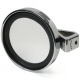 Chrome Deluxe Side View Mirror With A Flat 4.25 Inch Diameter Mirror