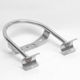 Mirror Mount Clamps To 1.75 Inch Tube For VW Baja Bug - Stainless Steel