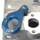 Blue Anodized Aluminum Distributor Clamp With Timing Degrees For Bosch 009, Empi 009, Or Pertronix