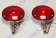 Red Tail Light 4 Inch Round Dual Filament Brake And Tail Light - 1 Pair