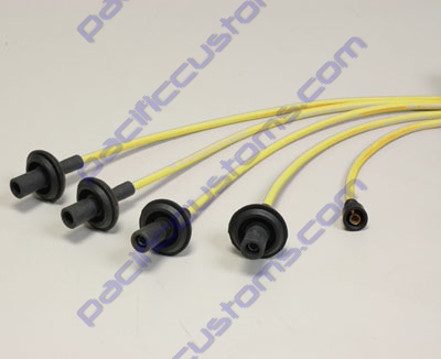 7Mm Yellow Silicone Spark Plug Wire Set