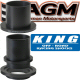 AGM King 2.5 Coil Over Shock 3 Piece Billet Aluminum Spring Divider With Soft Insert Center