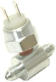 Brake Light Switch Tee Adapter for an #3 Brake Lines and 1/8 NPT Port - Male/Male with 2 Prong Brake