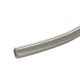 An #8 Double Weave Stainless Steel Braided Hose Typically Used For Oil Lines Or Fuel Lines