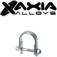 Axia Alloys 1.25 Inch Diameter Silver Anodized Clamp