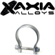 Axia Alloys 1.75 Inch Diameter Silver Anodized Clamp