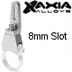 Axia Alloys Extra Tall Silver 8mm Slot Adjustable Height Side Mount LED Light Bar Mount