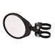 Axia Alloys 6 Inch Black Convex Glass Folding Side Mirror, Clamps Sold Separately