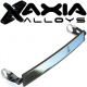 Axia Alloys 17 Inch Panoramic Rear View Mirror Black Billet Aluminum Clamp On 2.5 Inch Long Arms