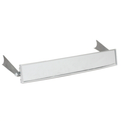 Axia Alloys 17 Inch Panoramic Rear View Mirror Silver Billet Aluminum With Weld On Mounting Tab