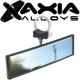 Axia Alloys 9 Inch Panoramic Rear View Mirror Black Billet Aluminum Clamp On