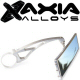 Axia Alloys 9 Inch Panoramic Rear View Mirror Silver Billet Aluminum Clamp On 6 Inch Long Arm