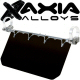 Axia Alloys Silver Anodized Solid Black Sun Visor For Sand Rail, Dune Buggy, Baja Bug Or Manx