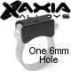 Axia Alloys Black Anodized Universal Mounting Point With One 6mm 1.0 Threaded Female Hole