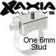 Axia Alloys Silver Universal Mounting Point With One 6mm 1.0 Threaded Stud
