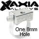 Axia Alloys Silver Universal Mounting Point With One 8mm 1.25 Threaded Female Hole