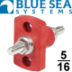 Blue Sea Systems 5/16 Studs Red Battery Terminal Feed Through Connector For Firewall