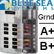 Blue Sea Systems Split 12 Circuit Blade Fuse Block With Neg. Bus 100A Max Per Block 30A Per Circuit