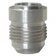 An #10 Male Weld On Aluminum Bung For Fuel Tanks, Valve Cover Vents, Oil Return Lines, Or Breathers