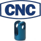 Cnc Blue 5/16-24 Thread Clevis And Pin For Cnc Single Handle Steering Brakes Or Staging Brakes