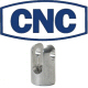 Cnc Silver 5/16-24 Thread Clevis And Pin For Cnc Single Handle Steering Brakes Or Staging Brakes