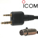 Straight Adapter Cable Icom F3011 Hand Held Radio To Motorcycle Harness 2 Pin Male To 5 Pin Female