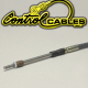 Control Cable Push-Pull Throttle Cable 108 Inches Long With Grooved Housing For Latching Clamps