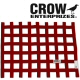 Crow Enterprizes 24 Inch Wide 18 Inch Tall Red Window Net Sfi 27.1 Approved