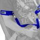 Crow Enterprises Adult 2 Inch V Shape Blue Safety Arm Restraints Clips Into Quick Release Belt