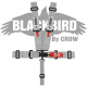 Crow Black Bird Quick Release Grey Seat Belt 3 Inch Lap 3 Inch Shoulders 5 Point Wrap Around Style