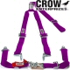 Crow Enterprizes Quick Release Purple Seat Belt 2 Inch Lap 2 Inch Shoulders 3 Point Y-Type