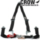 Crow Enterprizes Quick Release Black Seat Belt 2 Inch Lap 2 Inch Shoulders 3 Point V-Type