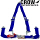 Crow Enterprizes Quick Release Blue Seat Belt 2 Inch Lap 2 Inch Shoulders 3 Point V-Type