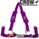 Crow Enterprizes Quick Release Purple Seat Belt 2 Inch Lap 2 Inch Padded Shoulders 3 Point V-Type