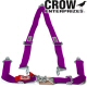 Crow Enterprizes Quick Release Purple Seat Belt 2 Inch Lap 2 Inch Shoulders 3 Point V-Type