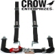 Crow Enterprizes Quick Release Black Seat Belt 2 Inch Lap 2 Inch Shoulders 4 Point