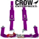 Crow Enterprizes Quick Release Purple Seat Belt 2 Inch Lap 2 Inch Padded Shoulders 4 Point