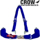 Crow Enterprizes Quick Release Blue Seat Belt 3 Inch Lap 2 Inch Shoulders 3 Point V-Type