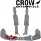 Crow Enterprizes Quick Release Grey Seat Belt 3 Inch Lap 2 Inch Padded Shoulders 4 Point