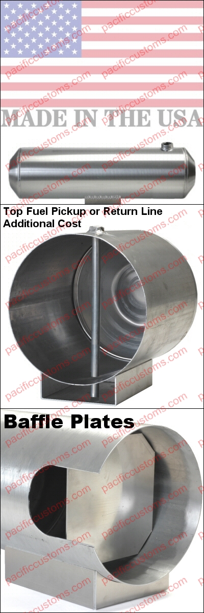 10x40 Usa Made Spun Aluminum Custom Fuel Tank With Sump For Fuel Injection 10 Inch Diameter 40 Inche