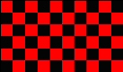 Large 3 X 5 Foot Black And Red Checkered Flag