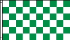 3 X 5 Foot Checkered Green And White Flag