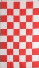 Large 3 X 5 Foot Checkered Red And White Flag