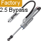 Fox Racing 3 Tube Bypass Shock 2.5 Body 12.0 Stroke .875 Diameter Shaft With Hose Reservoir