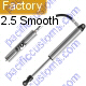 Fox 2.5 Non Coil Over Shocks with Hose Remote Reservoir