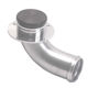 90 Degree Angled Neck Aluminum Remote Fuel Filler With Billet Aluminum Cap For 2.25 Inch Hose