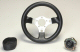 Grant Steering Wheel 12 Inch Diameter Silver 3 Spoke Vinyl Grip With 3 To 5 Adapter And Horn Button